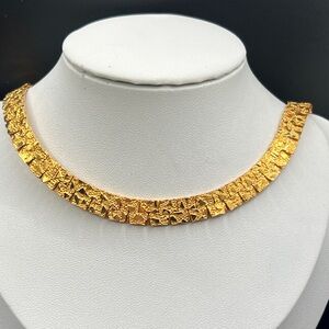 Vintage Textured double sided Necklace